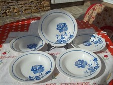 5 Assiettes creuses faïence