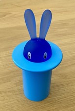 Porte Cure-dents Plastique Bleu ALESSI 1998 TBE