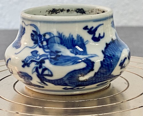 Encrier chinois porcelaine
