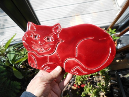 Chat céramique artisanat art - artisanat,