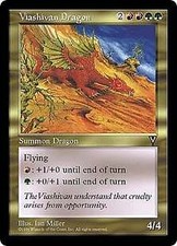 Magic MTG - Dragon viashivân - Visions - PLAYED - FR