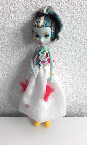 Robe blanche rose pour - , poupée