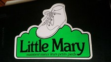 Autocollant sticker vintage publicitaire Little Mary chaussures 