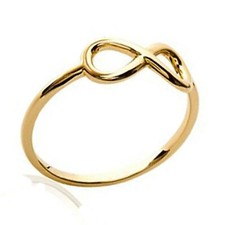 Bague Femme Infini Plaqué Or 18 carats - Neuve - Taille 50 Disponible