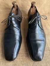 Chaussures derby homme PRADA en cuir noir taille UK 9,5 || US 10,5