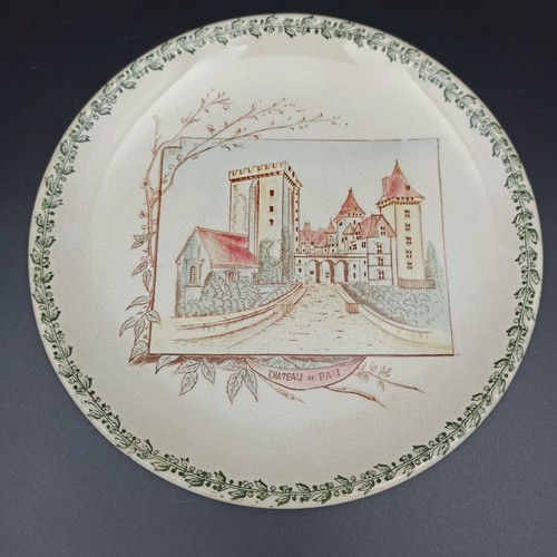 Old faience plate from - old,