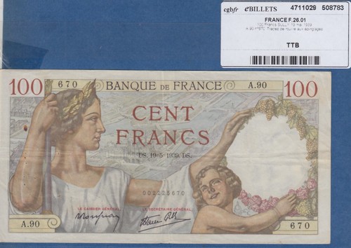 Rare billet 100 - billet, de