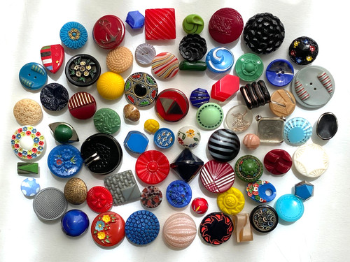 Lot boutons vintage - de,