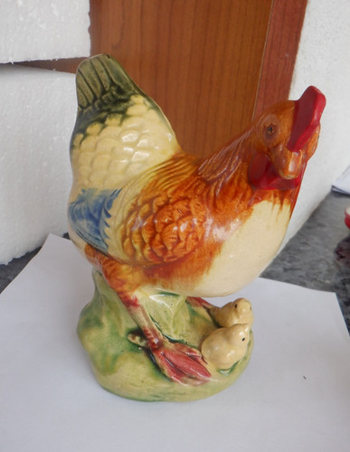 Figurine poule poussins - poule,