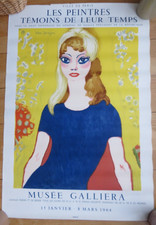 Affiche KEES VAN DONGEN 1964 Exposition Musée Galliera portrait Brigitte Bardot