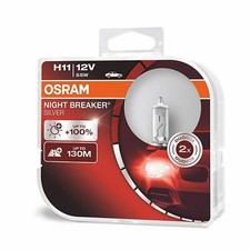 OSRAM H11 12V 55W NIGHT BREAKER SILVER Ampoules de phare(jumelles) 64211NBS-HCB