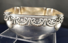 COUPE POLYLOBÉE Métal ARGENTÉ  coupelle vers 1930 style LOUIS XVIII DIRECTOIRE