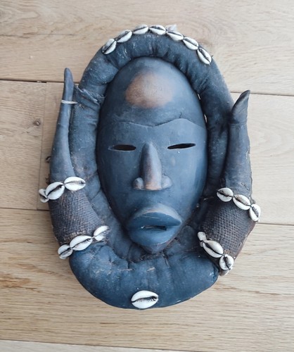 Masque bois afrique dan cauris - afrique,