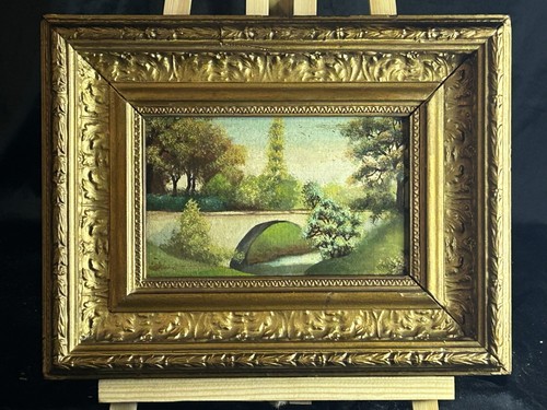 Huile xixe école barbizon - huile,