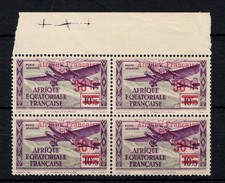 Colonie - AEF , YV PA 21 en bloc de 4 N** à peine GC , Cote 120 Euros (DB673)