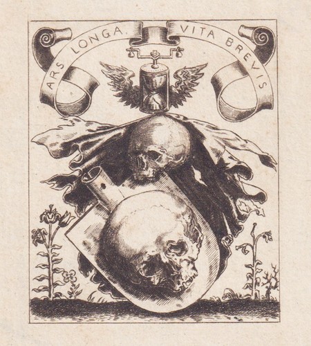 Exlibris memento mori - exlibris,