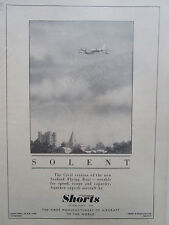 3/1946 PUB SHORT BROTHERS SHORTS SOLENT FLYING BOAT HYDRAVION ORIGINAL AD