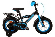 Thombike 12 Pouces Vélo Enfant Bleu Noir 3-4,5 Ans Vélo Avec Roues Stabilisateur