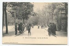 Bois de Vincennes. Le Jeu de Boules