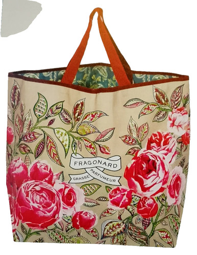 Sac cabas fragonard rose de - -,