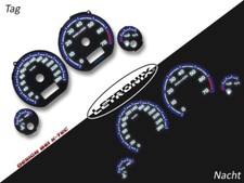 Tableau de Plasma el-dash EL LETRONIX VW Golf 3 VR6 0-260km/h 7000RPM # noir