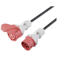 Sygonix SY-5244050 alimentation Rallonge 16 A noir 10 m H07RN-F 5G 1,5 mm²