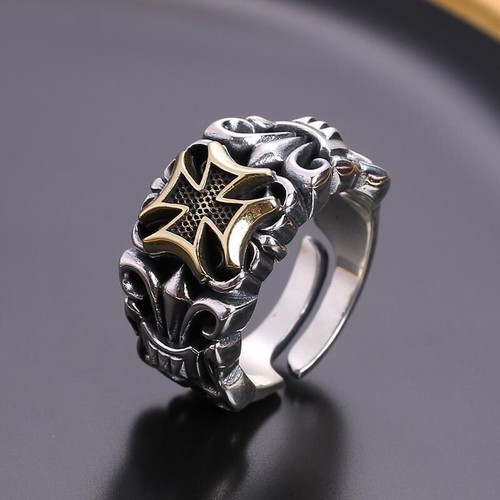 Bague croix - , homme