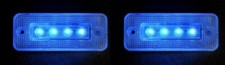 2X 24V LED BLEU Feux De