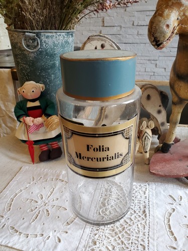 Ancien pot pharmacie verre - pot,