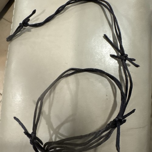 Faux rusted barbed wire - faux,