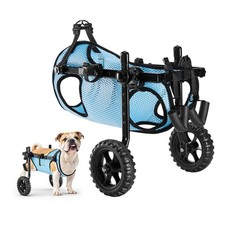 VEVOR Fauteuil Roulant Réglable pour Chien Pattes Arrières Chariot à 2 Roues M