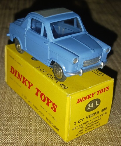 Dinky toys 24l 2cv vespa - toys, 24l,