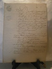 Acte notarié généralité Nancy 1851 donation partage Maison vigne terre Tomblaine