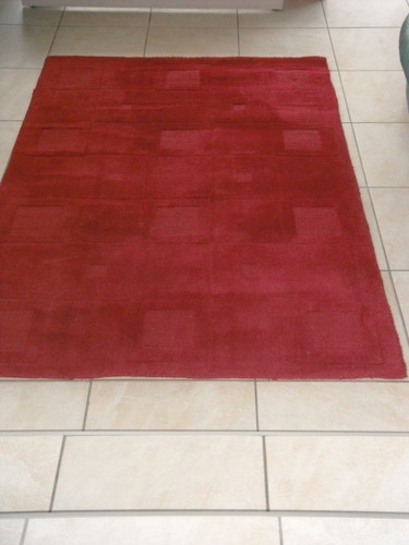 Tapis laine artisanal - laine, fait