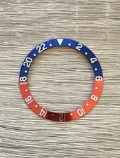 PEPSI BEZEL INSERT ALUMINIUM FOR ROLEX BLUE / RED GMT MASTER 1675 16750 Red Back