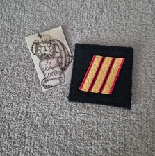 Galon / grade de poitrine troupe de marine sergent chef (a)