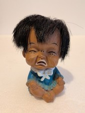 Poupée ancienne Moody Cutie Girl – bébé pleurant en caoutchouc – 9 cm – robe...