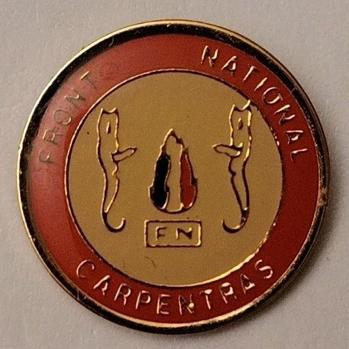 Pin front national - fn, rn