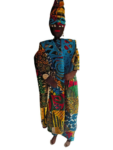 Poupée chiffon africaine - chiffon,