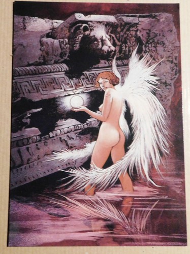 Wens carte postale ange - carte, un