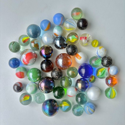 Lot billes anciennes - billes,