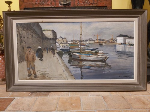 Navy painting oil - navy, painting,
