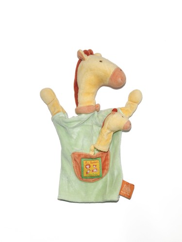 Doudou marionnette girafe - marionnette,