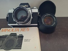 MINOLTA XE-5 + 2 objectifs .
