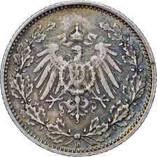 Empire allemand, 1/2 Mark