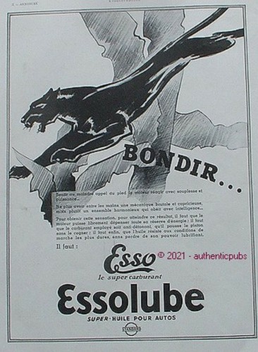Publicite esso essolube - esso, bondir