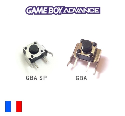 Bouton game boy - boy, advance