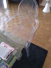  2 FAUTEUILS  Kartell Louis ghost -une paire excellent état - désigner P Starck