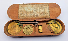 BALANCE DE VOYAGE  TREBUCHET POUR MONNAIES OR ET ARGENT  XVIII SIECLE DEBUT XX