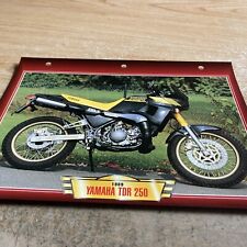 Yamaha TDR250 1989 250 TDR fiche carte moto passion collection Atlas